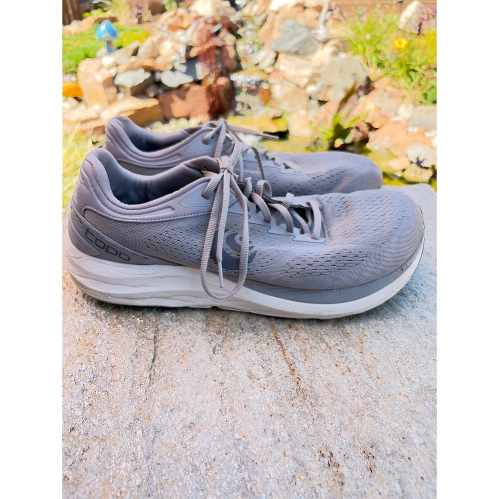 Topo Athletic Phantom 3 Mens Grey Road Running Shoes 5mm Drop Wide Toe Box 13